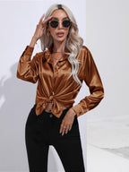 Collared Neck Buttoned Long Sleeve Shirt (17)