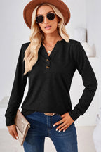 Notched Long Sleeve T-shirt (18)