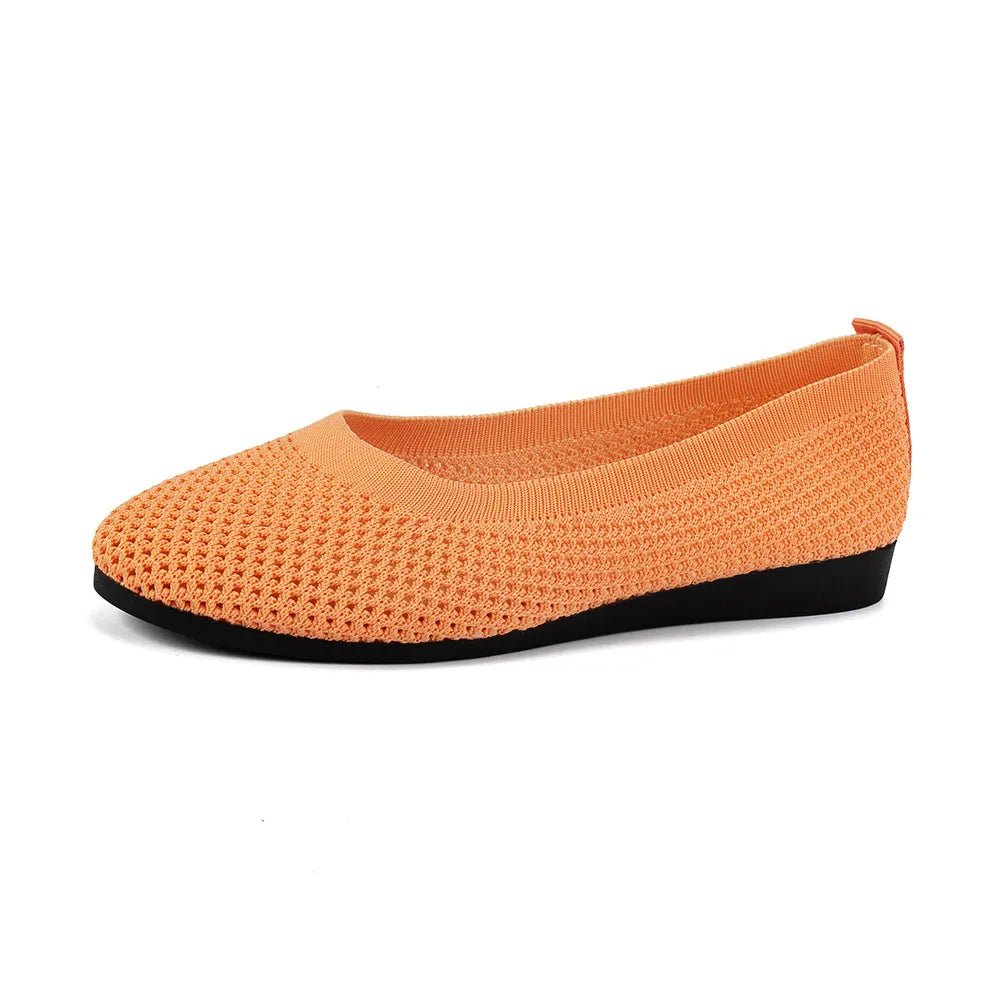 Solid Color Mesh Flat Slip-ons (14)