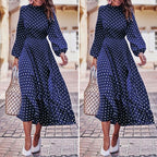 Polka Dot Dress variant CJNSSYLY06804-Blue-XXL|CJNSSYLY06804-Blue-3XL|CJNSSYLY06804-Blue-M|CJNSSYLY06804-Blue-XL|CJNSSYLY06804-Blue-L|CJNSSYLY06804-Blue-S