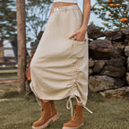 American-style Denim Casual Midi Skirt photo 10