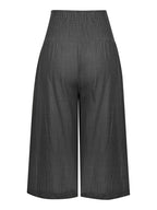 Smocked Wide-leg Capri Pants (6)