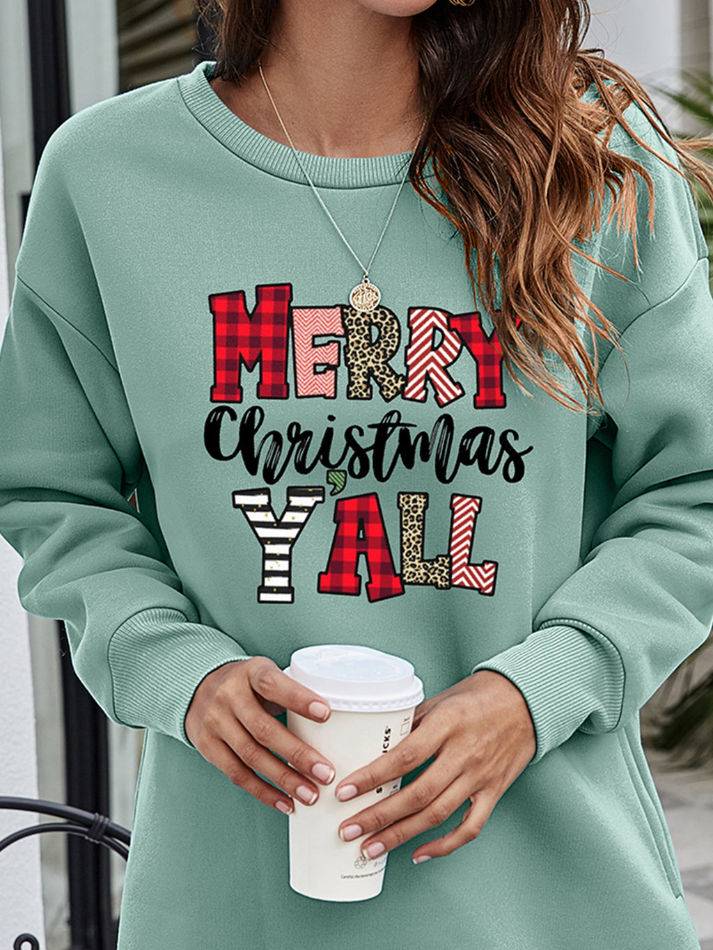 Merry Y'all Graphic Sweatshirt (12)
