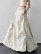 High Waist Slit Maxi Skirt (4)