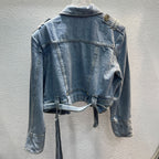 Button Denim Loose Top photo 10