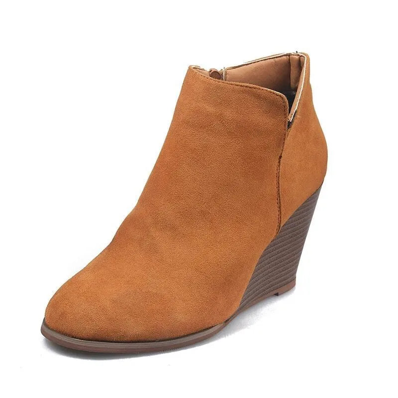 High Heel Ankle Boots Side Zip (5)