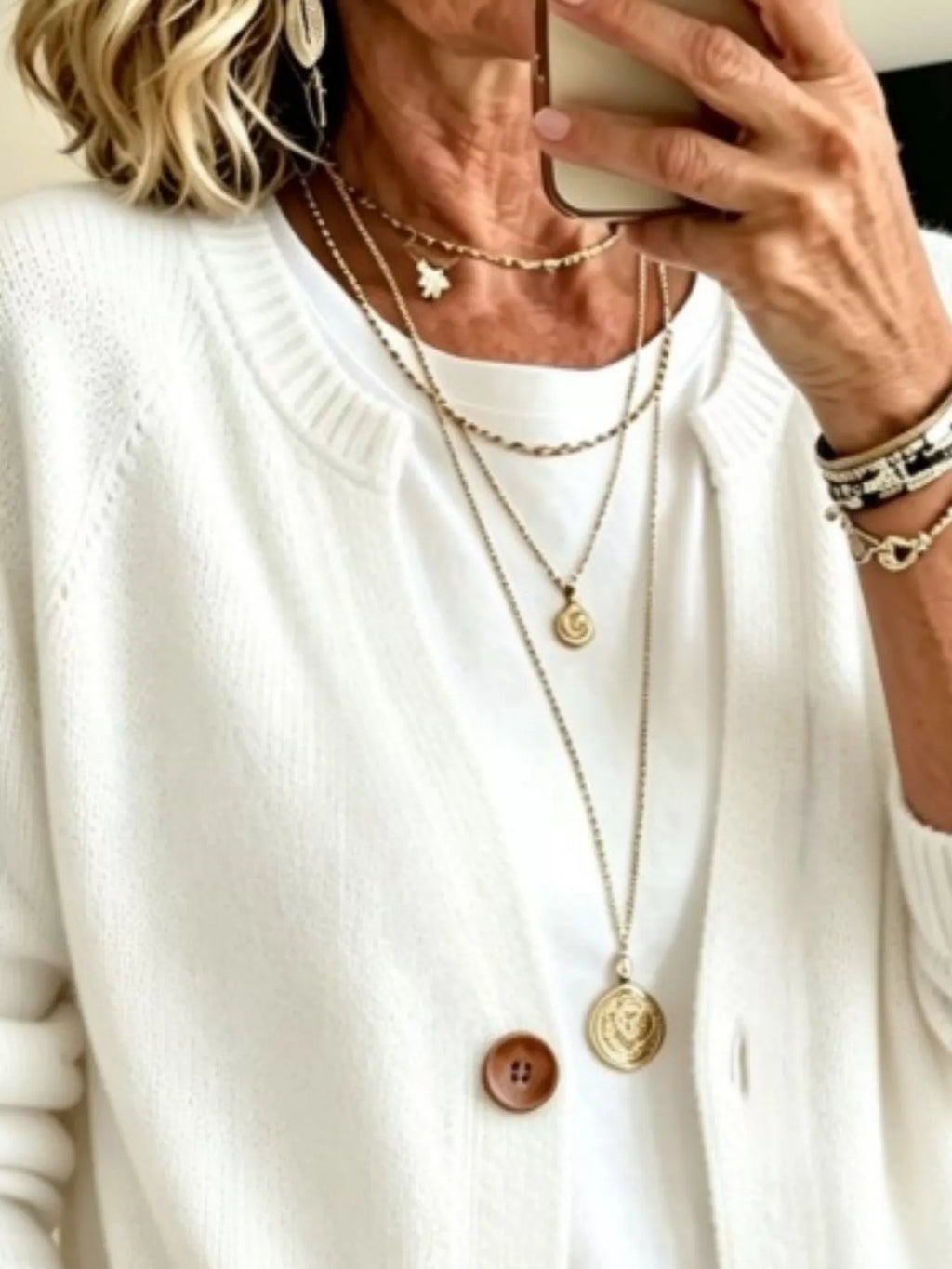 Full Size Button Up Raglan Sleeve Cardigan Plus (2)