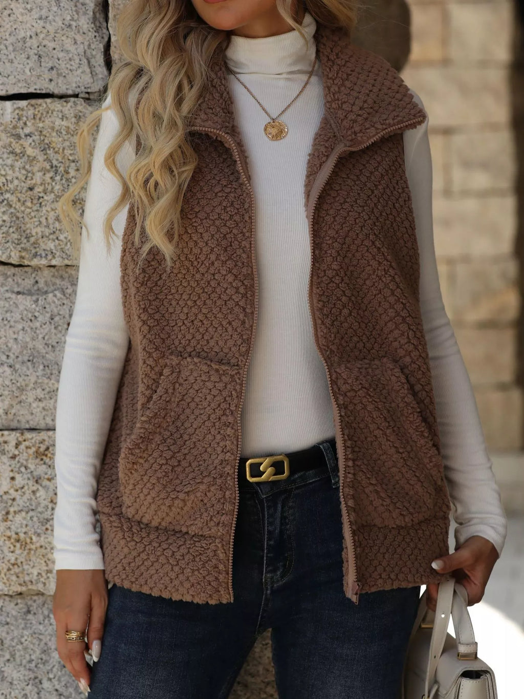 Zip-up Vest Coat (5)