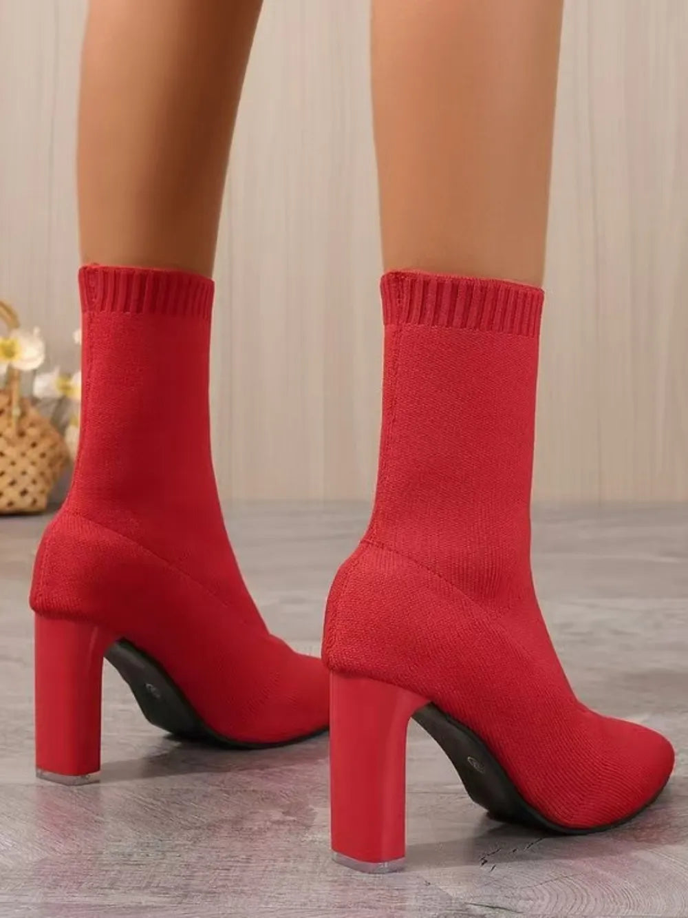 Point Toe Block Heel Boots (4)
