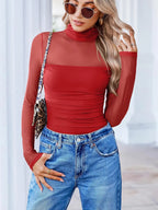 Mock Neck Long Sleeve Top (2)