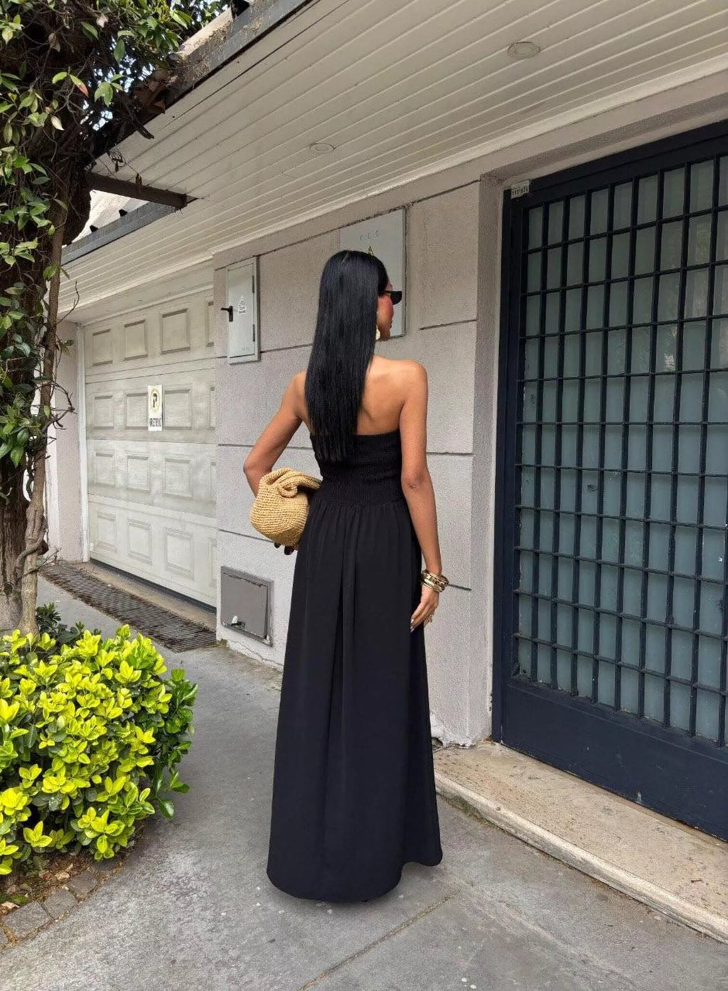 Strapless Smocked Maxi Dress (13)