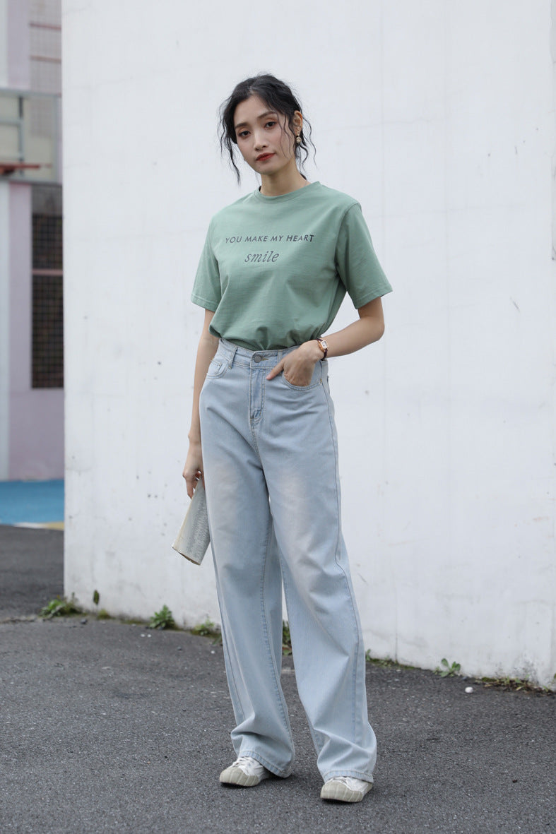 Letter Printed T-shirt White photo 23