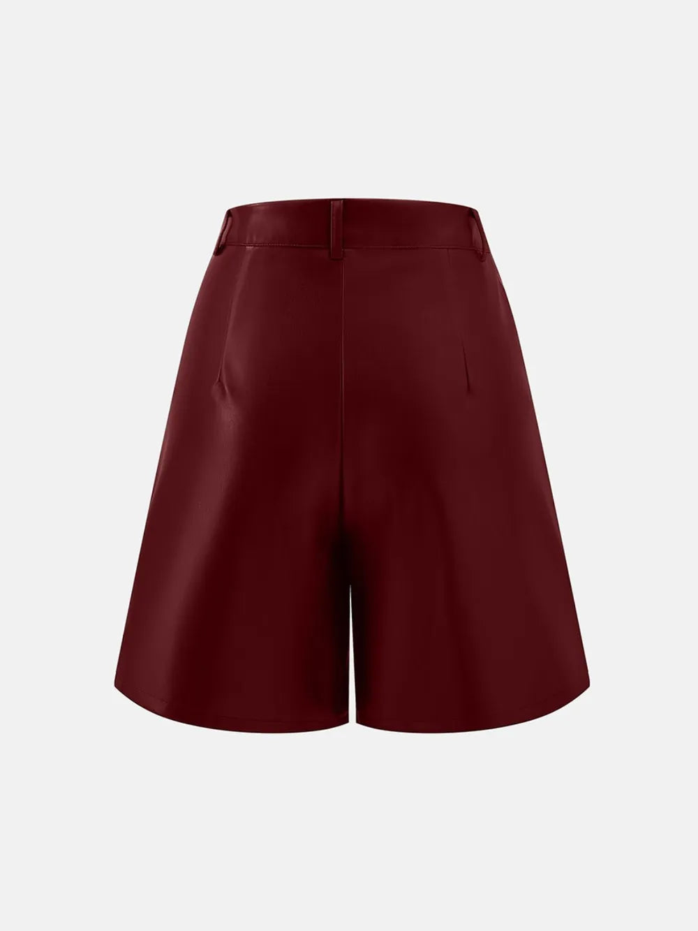 Pu Leather High Rise Shorts (12)