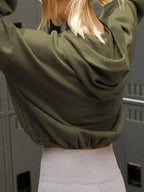 Half-zip Dropped Shoulder Hoodie (7)