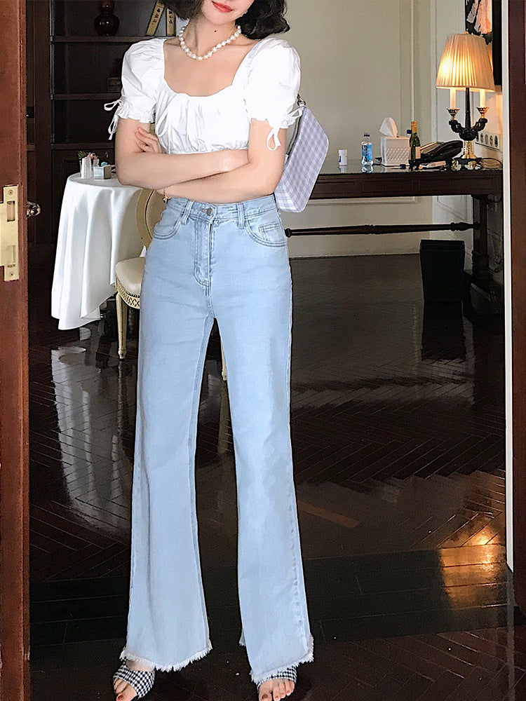 Loose High-rise Jeans variant CJNSXZNZ00970-Blue-S|CJNSXZNZ00970-Blue-M|CJNSXZNZ00970-Blue-L