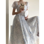 French Tencel Print Midi Dress photo 2
