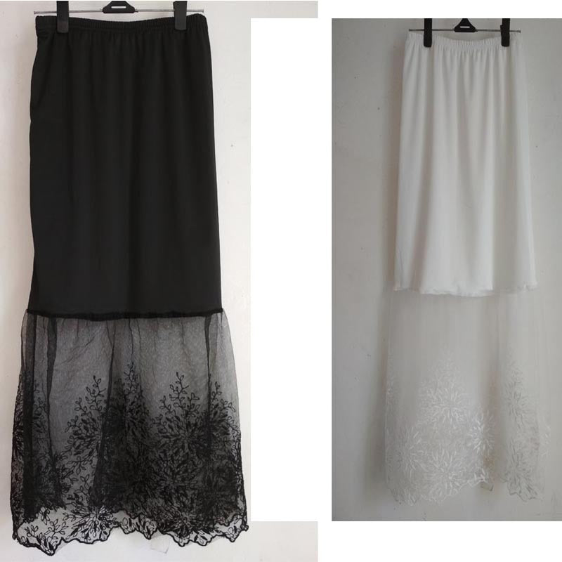 Lace Mesh Skirt Long photo 1