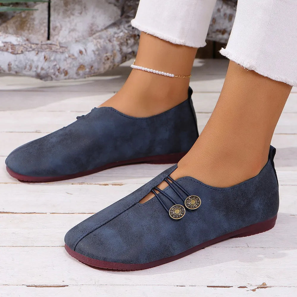 Round Toe Flat Slip-ons (6)