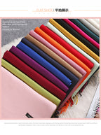 Cashmere Scarf Solid Color photo 9