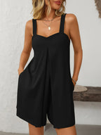 Sweetheart Neck Wide Strap Romper Pockets (7)