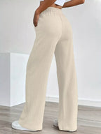 Texture Wide Leg Pants (6)