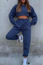 Round Neck Sweatshirt Joggers Set (13)