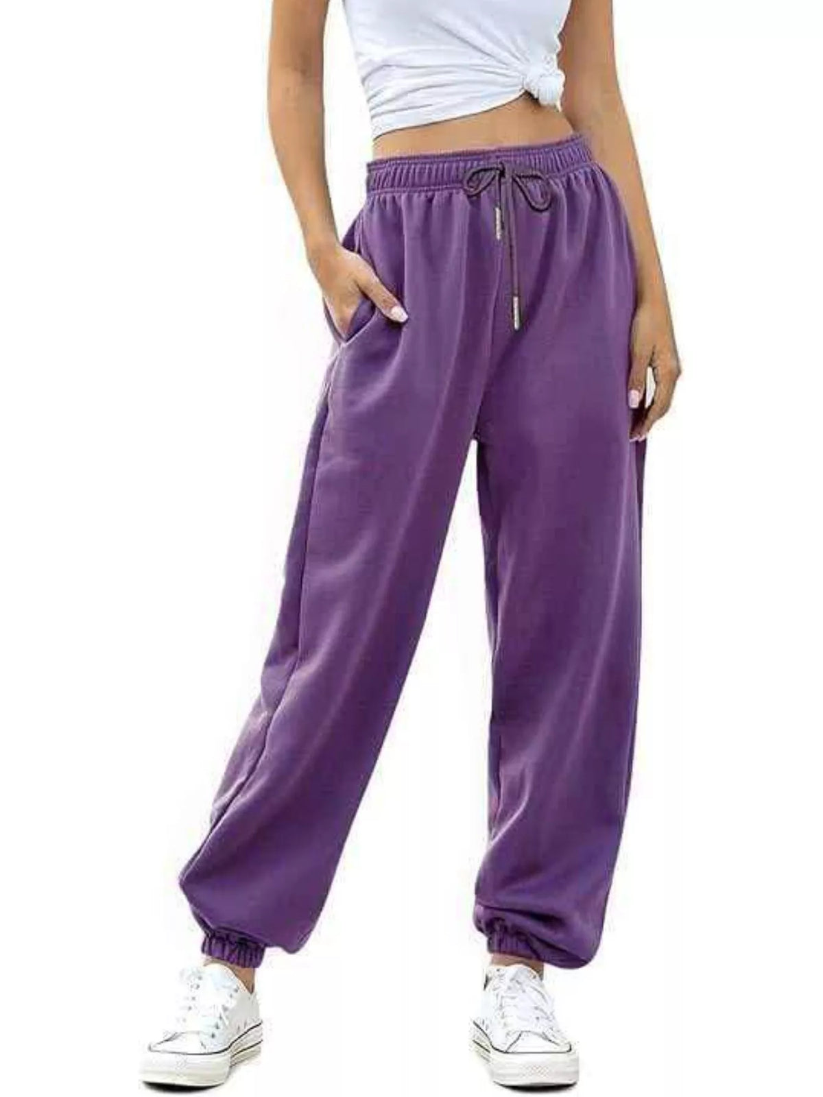 Loose Fit Drawstring Joggers (11)
