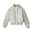 Faux Leather Cotton Jacket variant CJNSWTFP00129-Apricot white-XS|CJNSWTFP00129-Apricot white-S|CJNSWTFP00129-Apricot white-M|CJNSWTFP00129-Apricot white-L