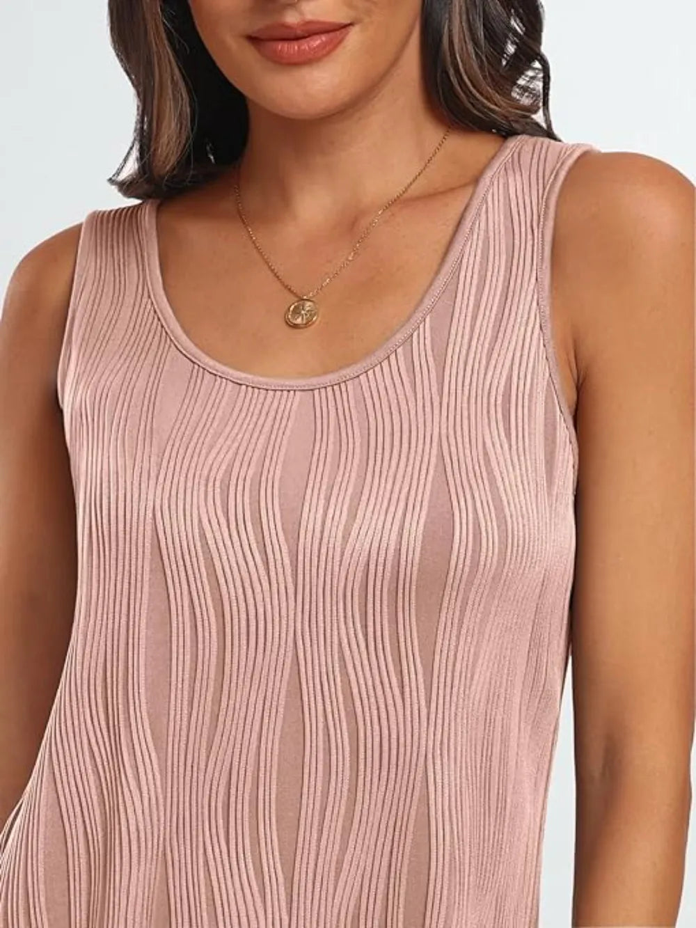 Round Neck Wide Strap Tank (11)