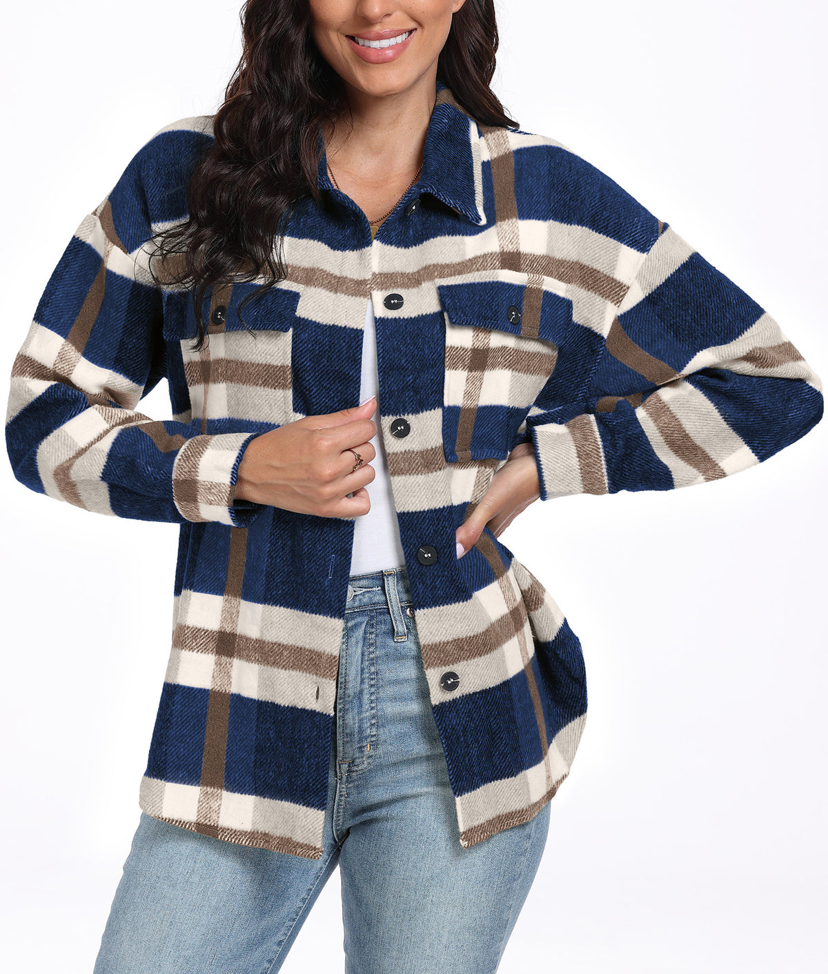 Long Sleeve Striped Plaid variant CJQB185759601AZ|CJQB185759602BY|CJQB185759603CX|CJQB185759604DW|CJQB185759605EV
