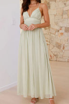 Ruched V-neck Cami Dress (5)