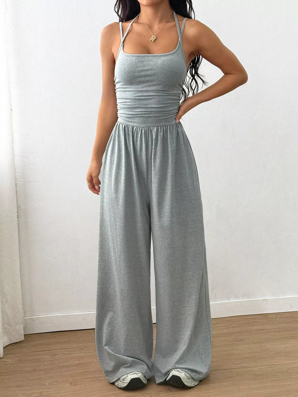 Spaghetti Strap Wide Leg Jumpsuit (11)