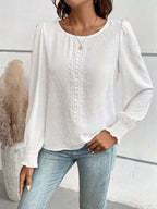 Swiss Dot Long Sleeve Blouse (5)