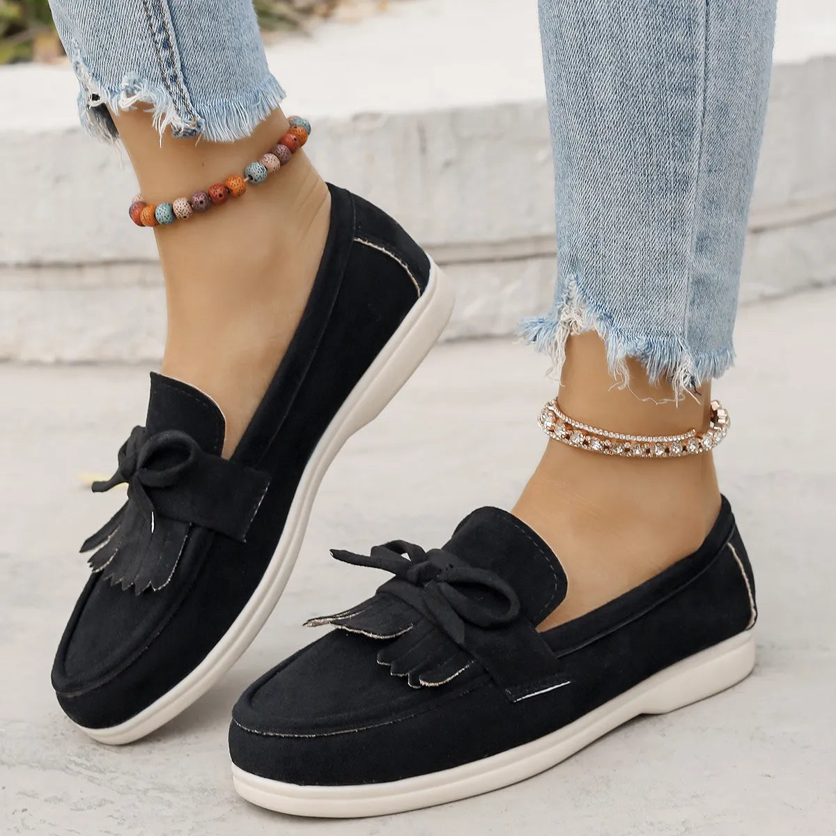 Round Toe Flats Loafers (2)
