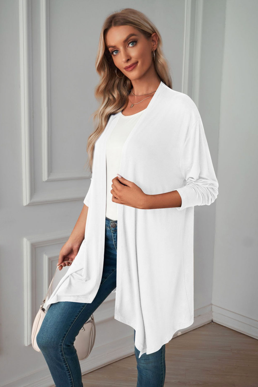 Open Front Long Sleeve Cardigan (6)