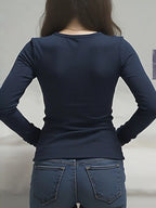 Long Sleeve T-shirt Lace Detail (9)