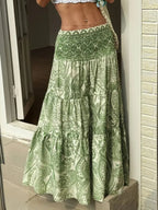 Paisley Print Maxi Skirt (15)