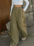 High-waisted Pleated Wide-leg Pants (20)