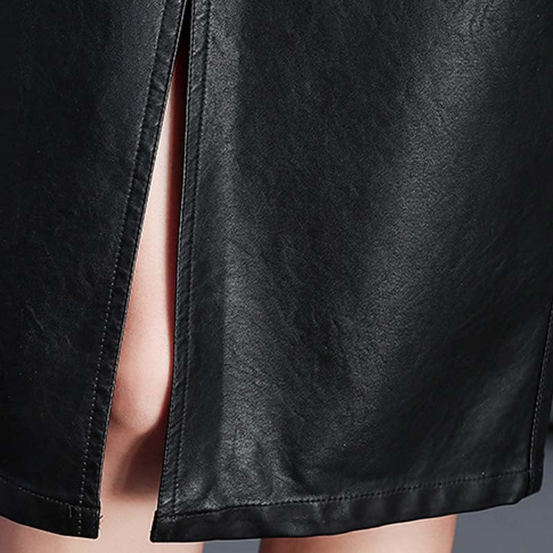 Leather Skirt Bag Hip Pencil photo 2