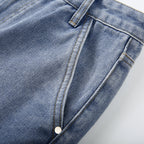 Denim Straight Leg Pants photo 12