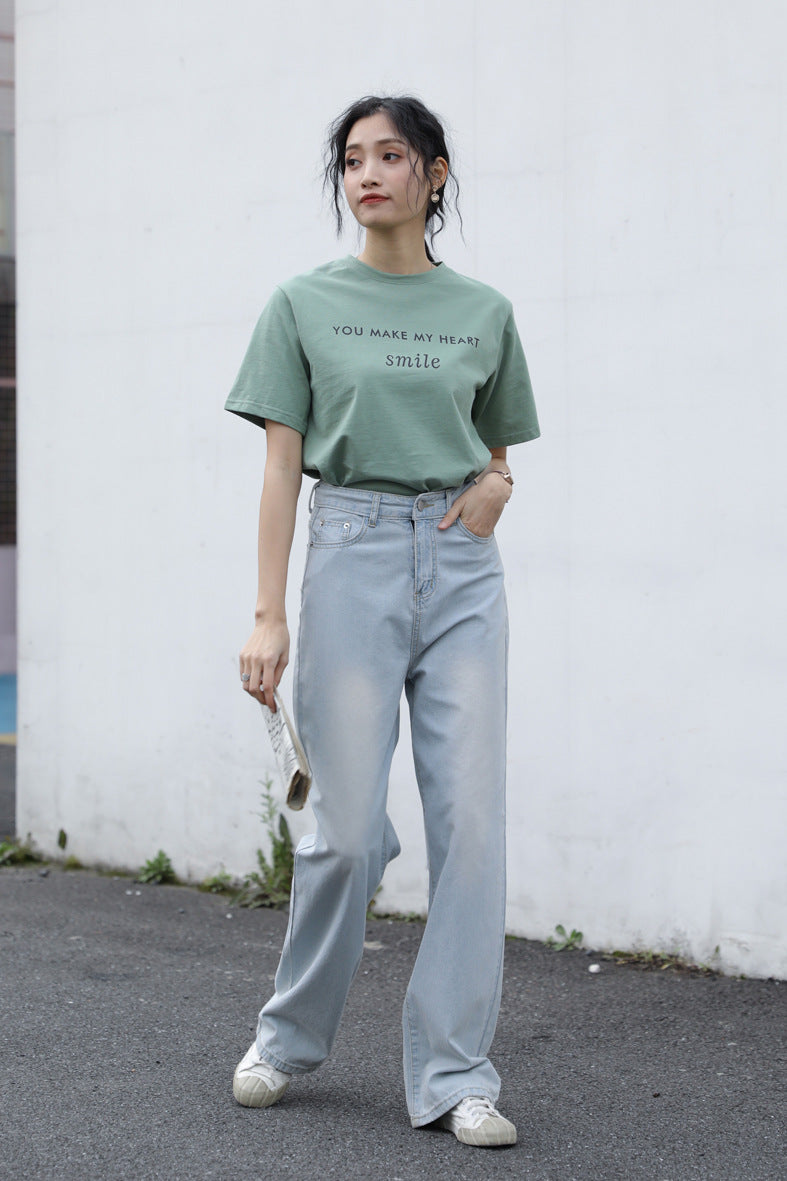 Letter Printed T-shirt White photo 24