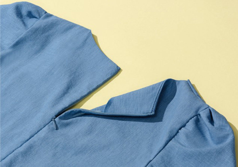 V-neck Waist Dress photo 5