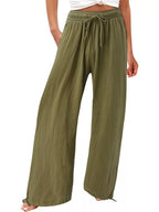 Full Size Wide Leg Pants Drawstring Waist Plus (4)
