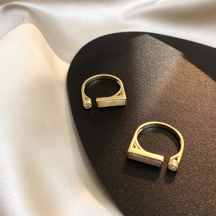 Vintage Design Zircon Marble Ring (2)