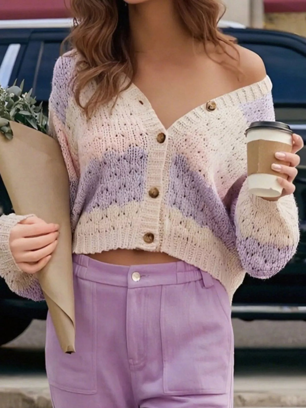 Block Button Up Cardigan (5)