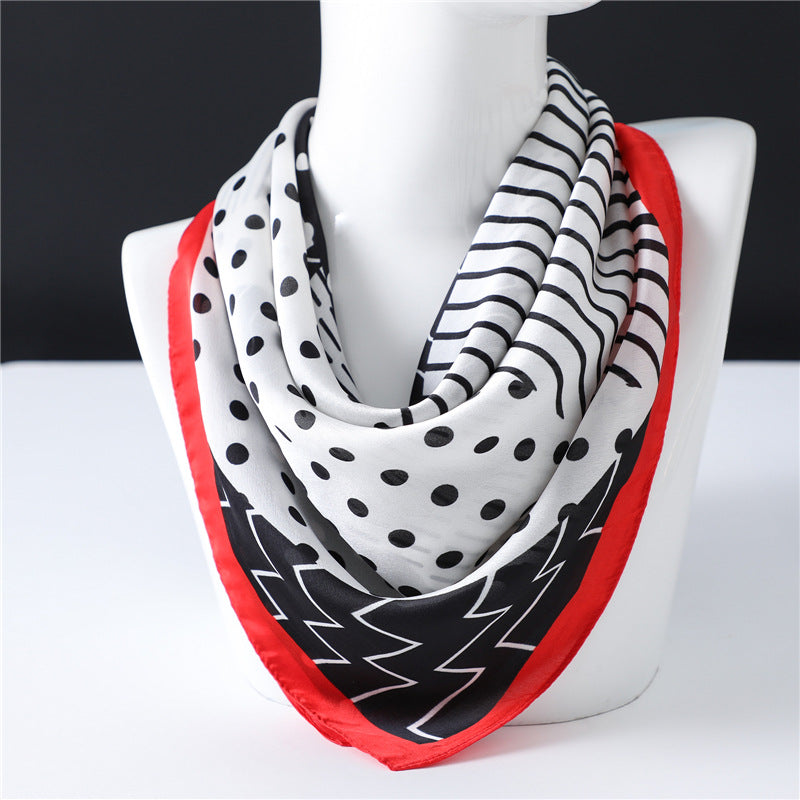 Geometric Polka Dot Scarf Professional photo 3