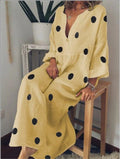 Maxi Dress Bohemian Print variant CJNSSYLY04777-Yellow-4XL|CJNSSYLY04777-Yellow-M|CJNSSYLY04777-Yellow-S|CJNSSYLY04777-Yellow-L|CJNSSYLY04777-Yellow-XL|CJNSSYLY04777-Yellow-3XL|CJNSSYLY04777-Yellow-5XL|CJNSSYLY04777-Yellow-XXL