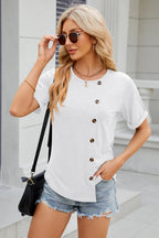 Round Neck Short Sleeve T-shirt (5)