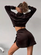 Zip-up Outerwear Shorts Set (8)