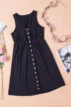 Sleeveless Button Down Mini Magic Dress (4)
